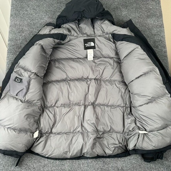 Womens Size‎ Large North Face Goose Down Black 550 Belted Puffer Jacket - Picture 7 of 11